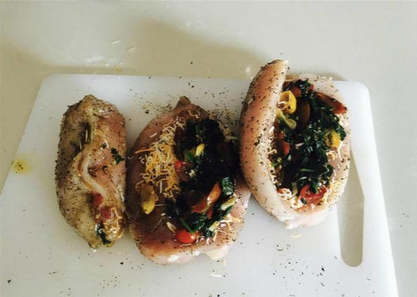 Фаршированные куриные грудки